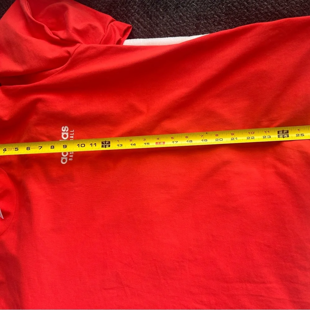 Adidas Orange Long Sleeve Tee Men’s size Large